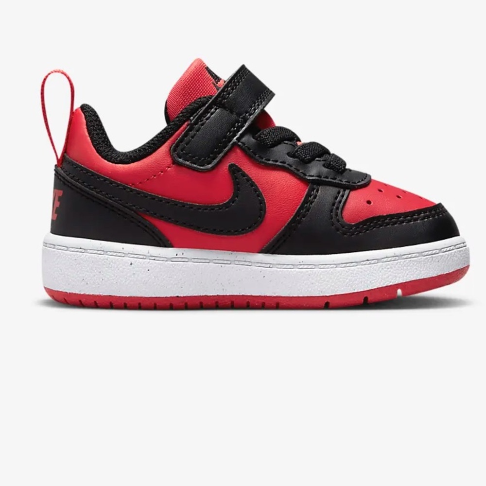 Nike Court Borough Low Recraft  8C university Red Black unisex New In Box Toddle - Picture 14 of 14